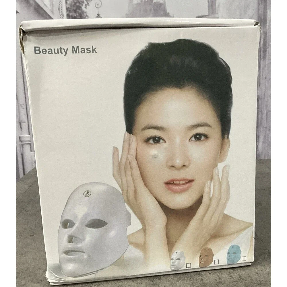 LED Face Mask Light Therapy7 Color Skin Rejuvenation Therapy LED Photon Mask